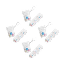 12Pcs Mini Clear PVC Doll Storage Bags Transparent Display Cases