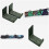4Pcs Metal Snowboard Display Holder Wall Mount Rack Grey for Storage 11