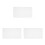 3Pcs White Embossed Polyester Bed Sheets Waterproof for Beauty Salon 8