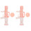 2Pcs Pink Kids Bubble Maker Electric Bubble Blower for Party Use 1