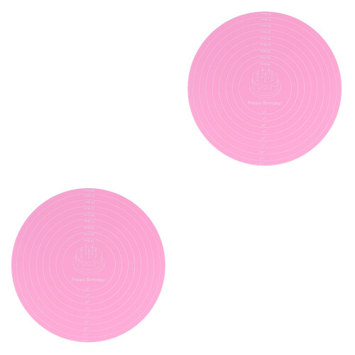 2Pièces Sous-Plat Gâteau 12 Pouces Rose Pour Décoration 2