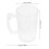 2Pcs Transparent Household Beer Mug with Handle Cups 2