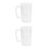 2Pcs Transparent Household Beer Mug with Handle Cups 3