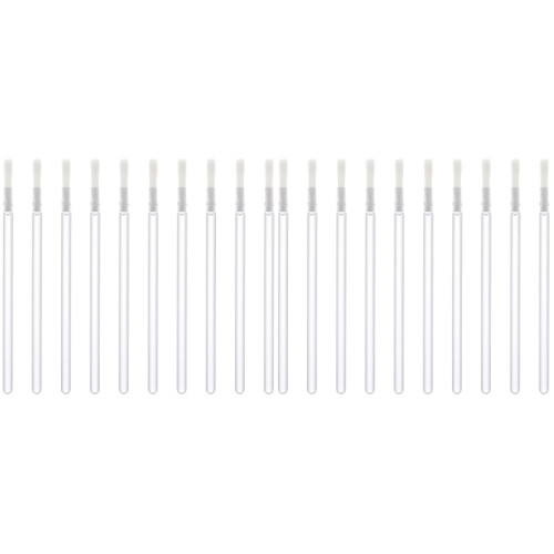 100Pcs White Lip Brush Disposable with Dense Nylon Bristles for Makeup