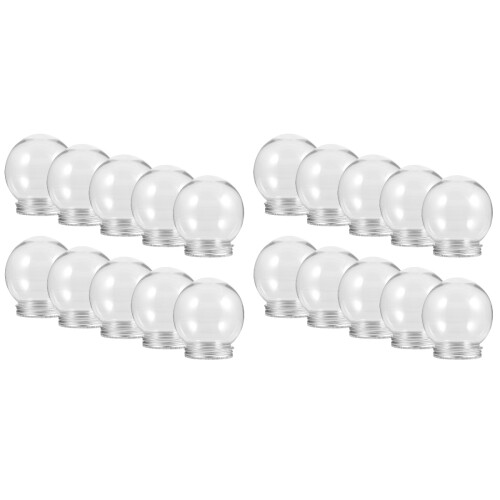 20Pièces Globes Vides DIY Faciles À Argent