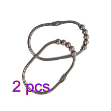 24Pcs Rustproof Dark Brown Curtain Hooks Stainless Heavy Duty Rings