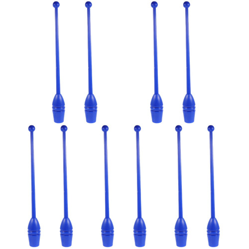 10Pcs Blue Artistic Plastic Dance Sticks for Rhythmic Gymnastics