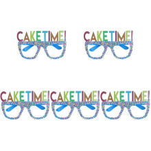 5Pcs Blue Pc Birthday Party Glasses Novelty Eyewear for Celebrations