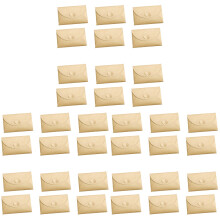36Pièces Enveloppes Stockage Kraft Couleur Khaki Style Vintage Simple