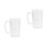 2Pcs Transparent Household Beer Mug with Handle Cups 5