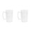 2Pcs Transparent Household Beer Mug with Handle Cups 7