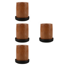 4Pcs Wooden Cups Multi-Color Reliable Storage for Home Games