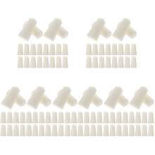 100Pièces Bouchons Silicone Blancs Pour Usage En Laboratoire Fioles