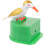 2 Sets Bird Toothpick Box Retro Storage Smooth Round Body Holder 2