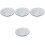 4Pcs Lightweight White Enamel Kitchen Bowls Soup Fruit Salad Basins 7