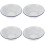 4Pcs Lightweight White Enamel Kitchen Bowls Soup Fruit Salad Basins 9