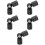 5 Count Connectors Curtain Rod Corner Connection Adjustable 6