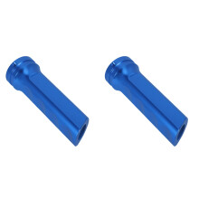 2Pcs Blue Aluminum Handbrake Protector Cover Fits Most Car Interiors