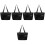 5Pièces Repas Portable Isotherme Noir Double 5