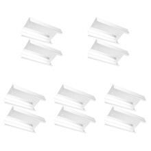 10Pcs White Metal Hanging Spice Jar Rack Organizer for Kitchen