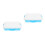 2Pcs Blue Plastic Sand Tray with Lid Portable Kids Storage Box 1