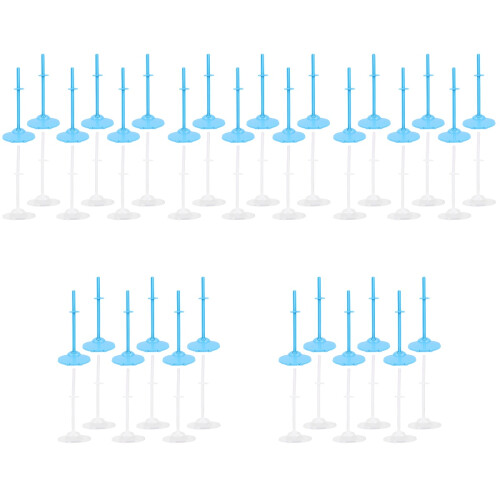 60Pcs Assorted Color Durable Plastic Doll Support Display Stands 2