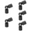 5 Count Connectors Curtain Rod Corner Connection Adjustable 9