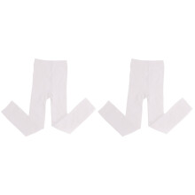 2Pcs White Warm Tights for Girls Thick Winter Leggings