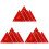 15Pièces Triangle De Routière Rouge Réfléchissant Pour Nuits 1