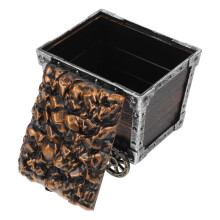 Kids Light Brown Plastic Mining Cart Toy with Storage and Decor