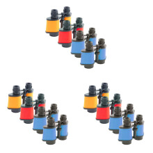 12Pcs Assorted Vivid Color Plastic Binoculars for Kids Educational Use