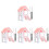 4Sets Durable PVC Hamster Villa Hideout Assorted Color for Small Pets 4