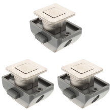 3pcs Rv Handle Drawer Lock Keyless Zinc Alloy