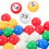 250Pcs Portable Assorted Color Plastic Balls for Game Draws 2