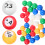 250Pcs Portable Assorted Color Plastic Balls for Game Draws 3