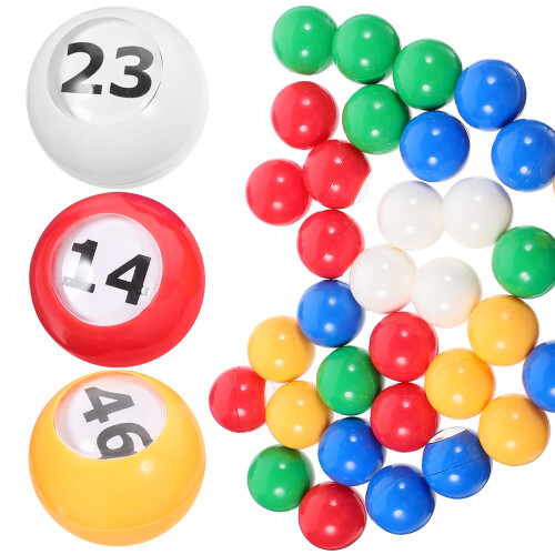250Pcs Portable Assorted Color Plastic Balls for Game Draws 2