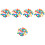 250Pcs Portable Assorted Color Plastic Balls for Game Draws 5