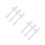 6Pcs White Silicone Water Cup Drinking Nozzles Smooth Straws 1