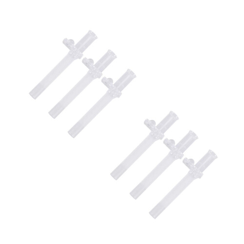 6Pcs White Silicone Water Cup Drinking Nozzles Smooth Straws