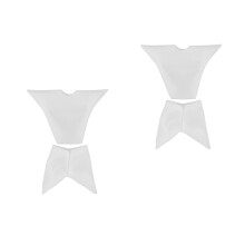 2Pcs Elastic White Base Shirts for 1:12 Scale Ob11 Dolls Anti-Stain