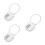 3Pcs Durable Silver Locker Locks with Number Code for Travel and Gym 1