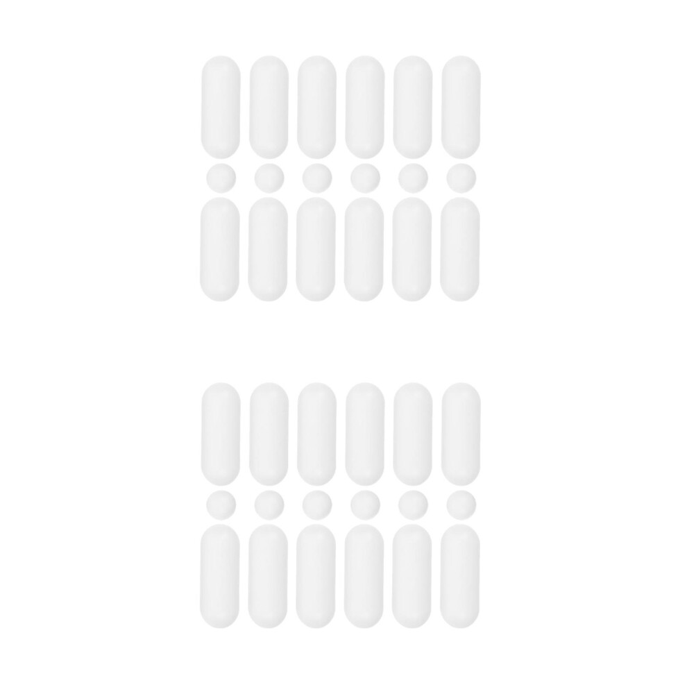 36Pcs Non-Slip Toilet Seat Spacers White Ldpe Eva Waterproof Bumpers 3713461051968