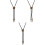 3Pcs Men’s Adjustable Bolo Tie Necklaces with Eagle Pendant 4