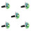 5Pcs Car Aromatherapy Ladybug Vent Clips Zinc Alloy Material 5