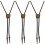 3Pcs Men’s Adjustable Bolo Tie Necklaces with Eagle Pendant 5