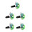5Pcs Car Aromatherapy Ladybug Vent Clips Zinc Alloy Material 6