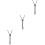 3Pcs Men’s Adjustable Bolo Tie Necklaces with Eagle Pendant 6