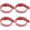 4Pcs Comfortable Dark Collars Adjustable Supple Pet Party Wear 6