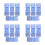 16Pcs Compact Blue Swimming Goggles Buckles Universal Strap Connectors 7