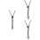 3Pcs Men’s Adjustable Bolo Tie Necklaces with Eagle Pendant 7